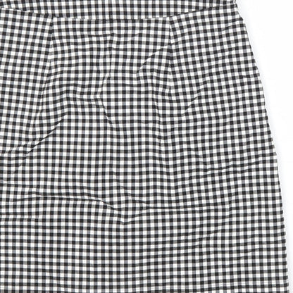 Oasis Womens Multicoloured Check 100% Polyester Maxi Skirt Size 8 Regular