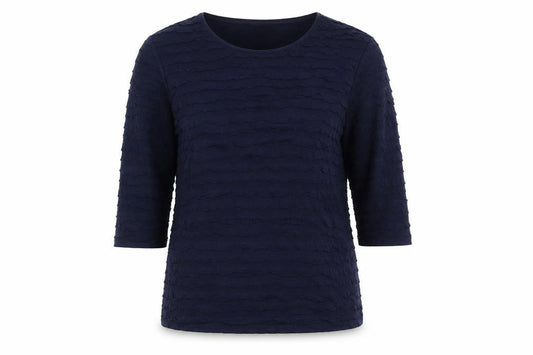 Womens UK Size 16 Barbara Lebek Blue Tunic T-Shirt