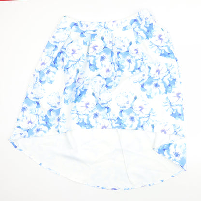 Wolf & Whistle Womens Multicoloured Floral Polyester A-Line Skirt Size 18 Zip