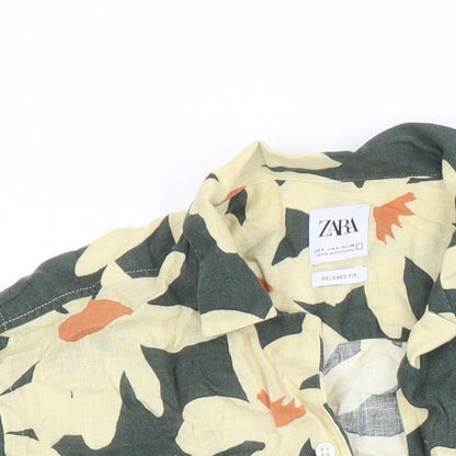 Womens UK Size S Zara Multicoloured Tunic Blouse