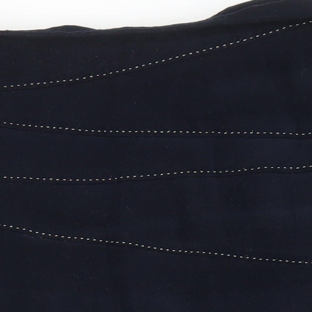 Alex & Co Womens Blue Polyester A-Line Skirt Size 16