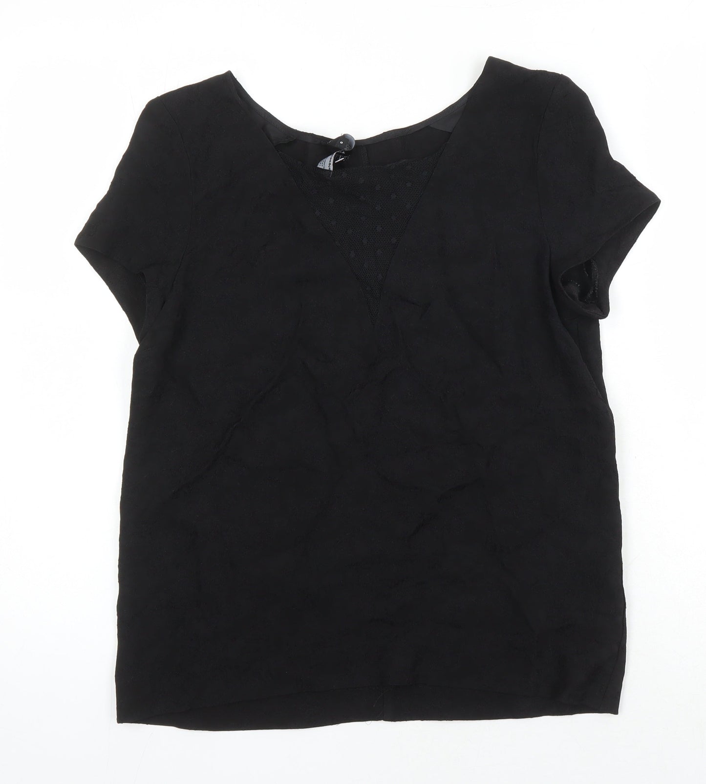 Womens UK Size S The Kooples Black Tunic Blouse