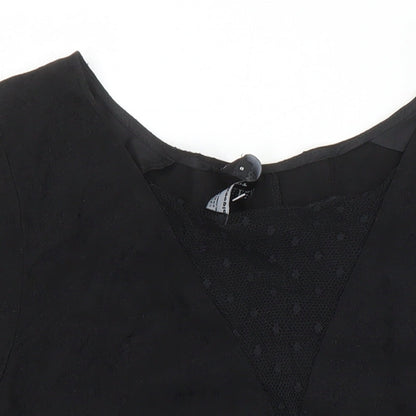 Womens UK Size S The Kooples Black Tunic Blouse