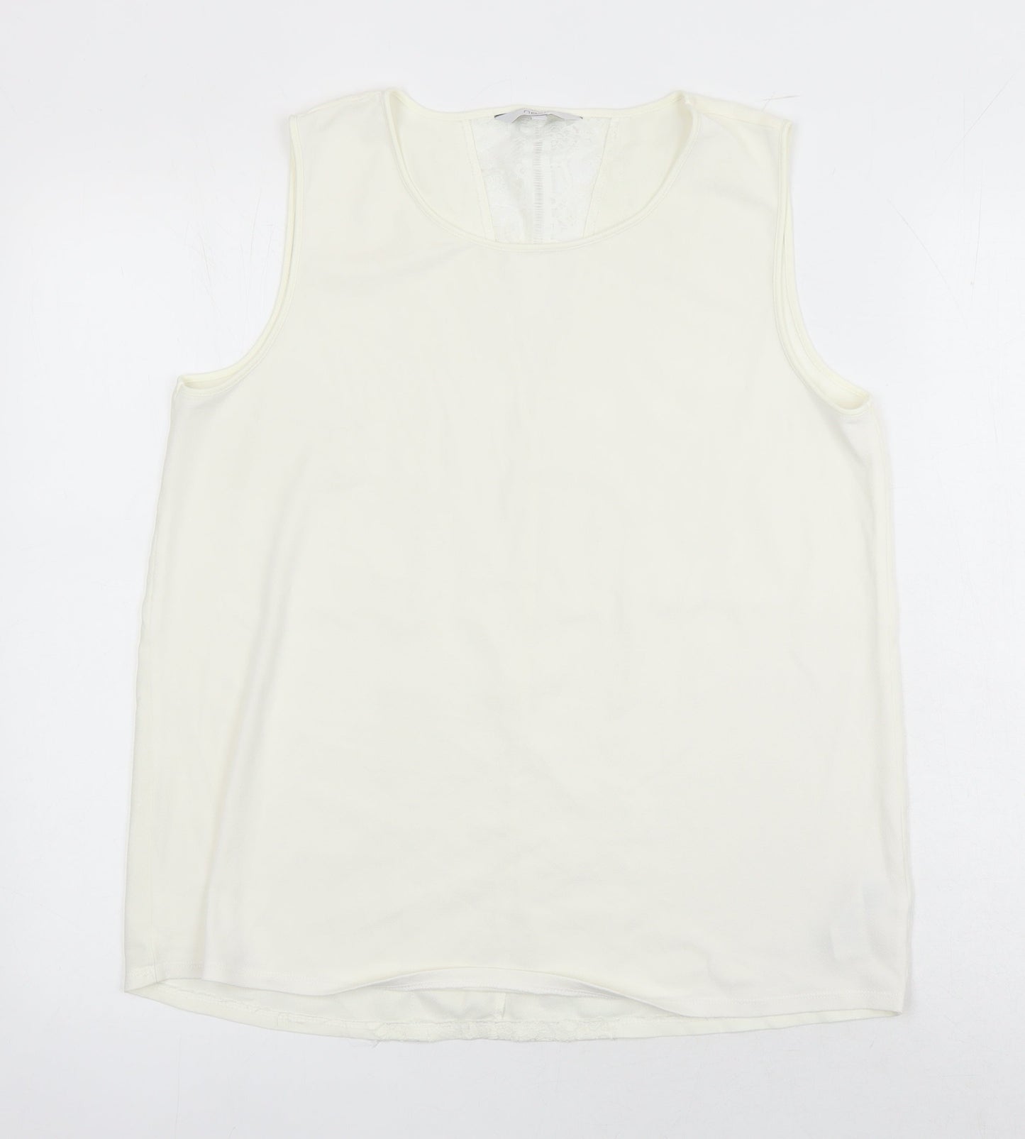 Womens UK Size 14 NEXT Ivory Tunic Blouse