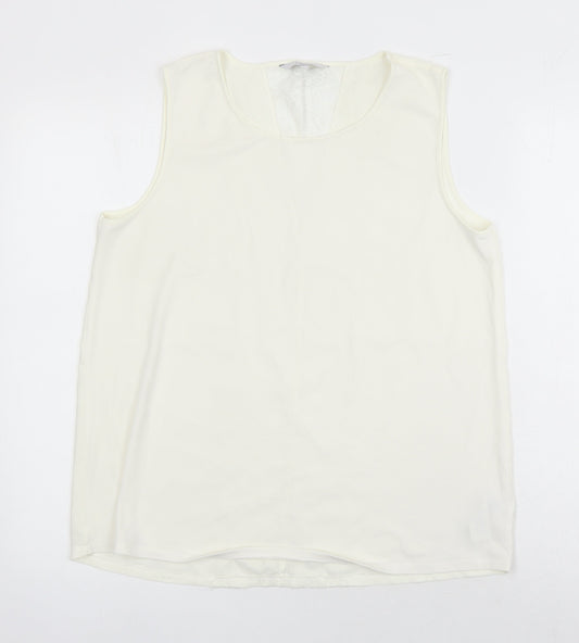 Womens UK Size 14 NEXT Ivory Tunic Blouse
