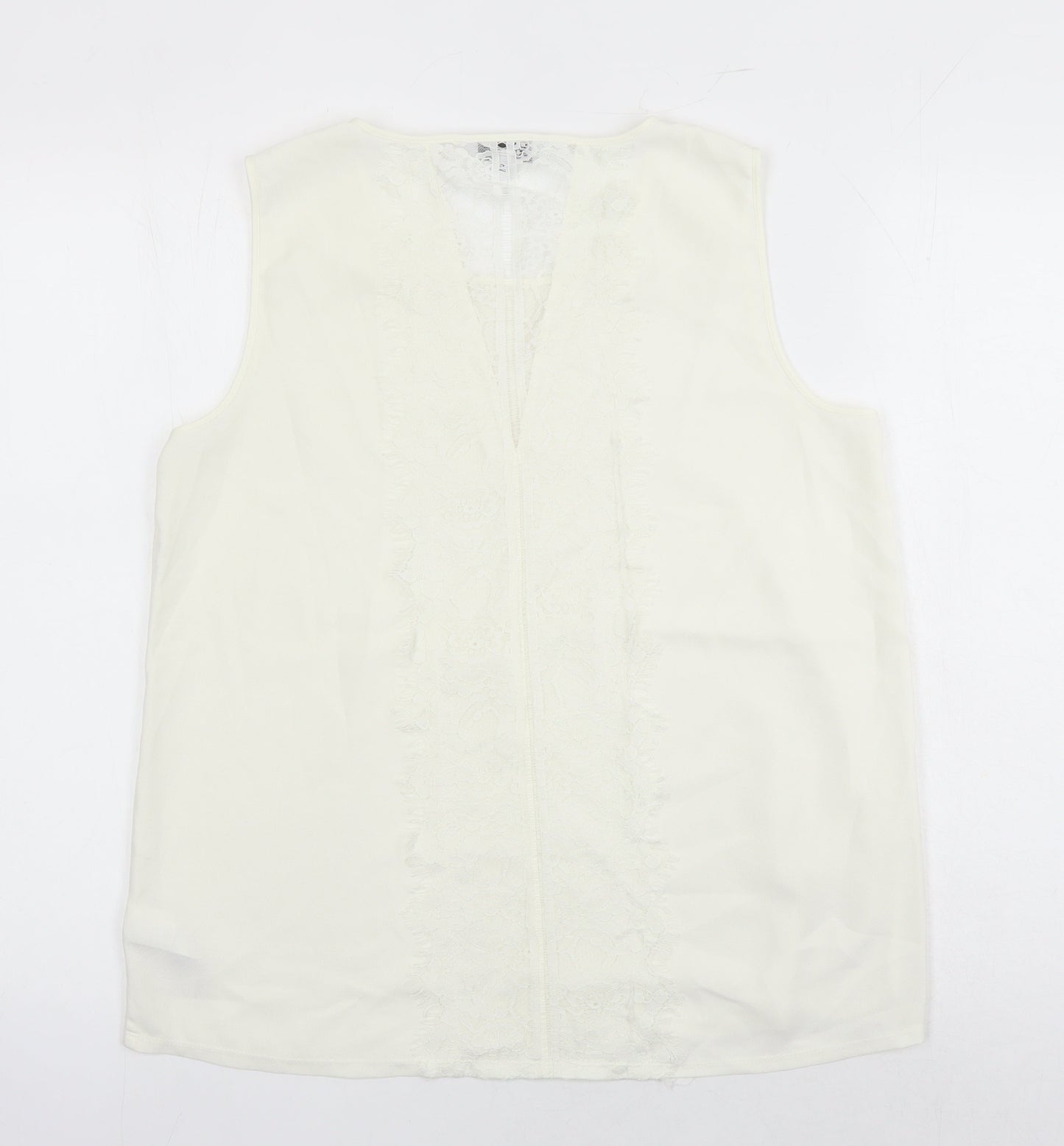 Womens UK Size 14 NEXT Ivory Tunic Blouse