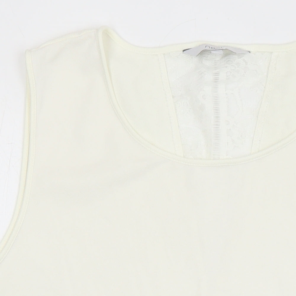 Womens UK Size 14 NEXT Ivory Tunic Blouse