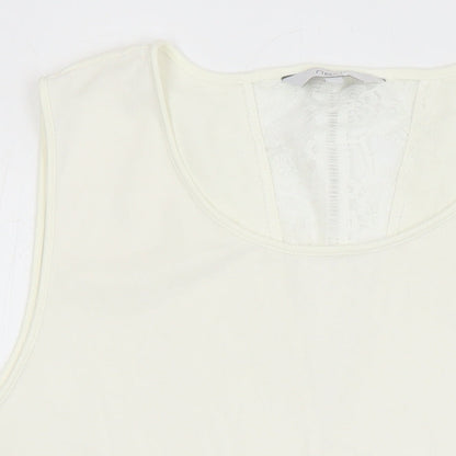 Womens UK Size 14 NEXT Ivory Tunic Blouse