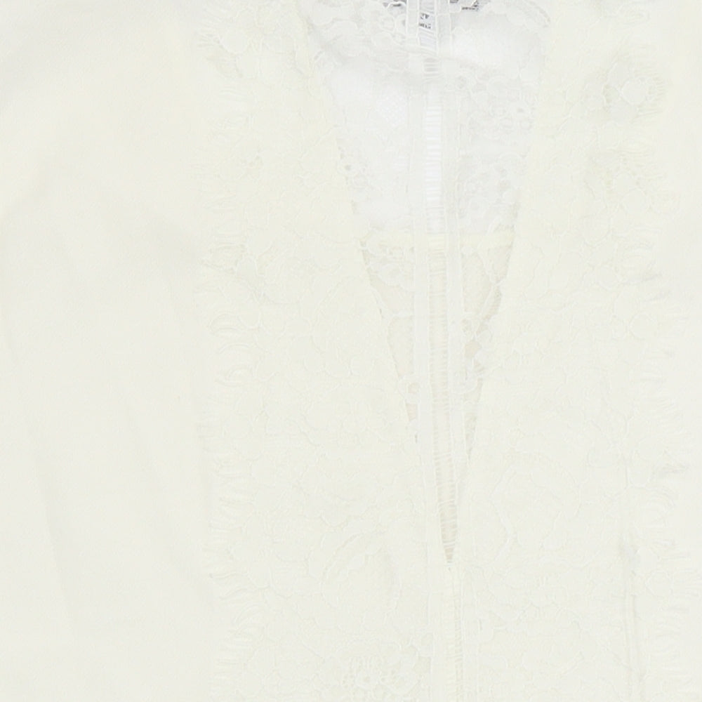 Womens UK Size 14 NEXT Ivory Tunic Blouse