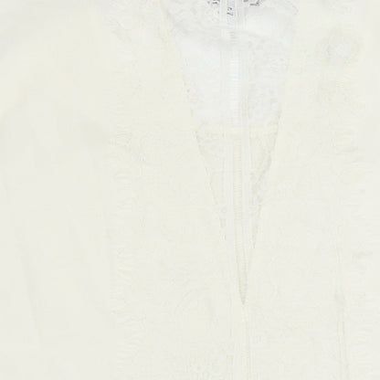 Womens UK Size 14 NEXT Ivory Tunic Blouse