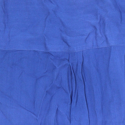 Womens UK Size 10 Sosandar Blue Tunic Blouse