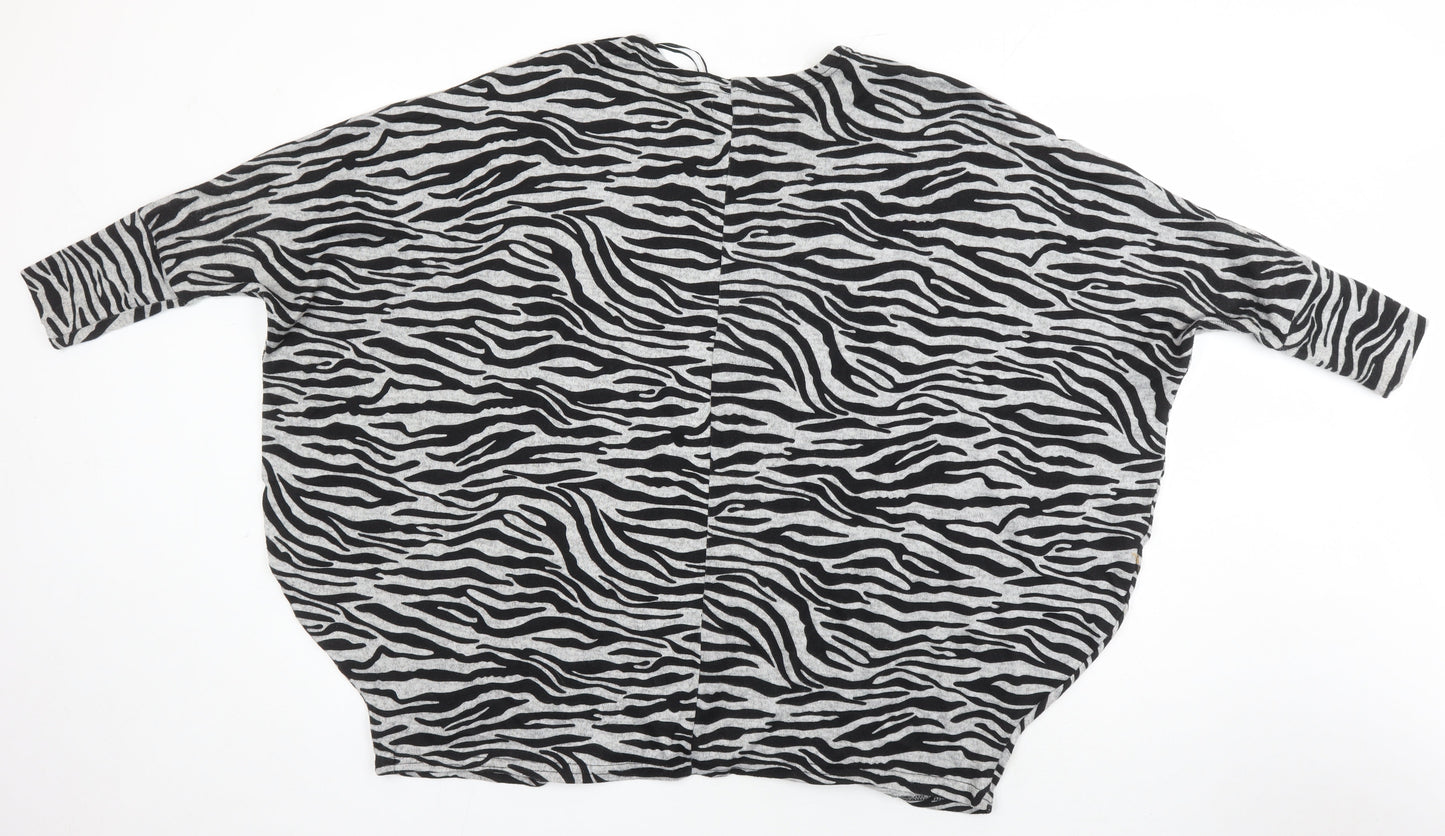 Womens UK Size One Size Misumi Multicoloured Tunic Blouse