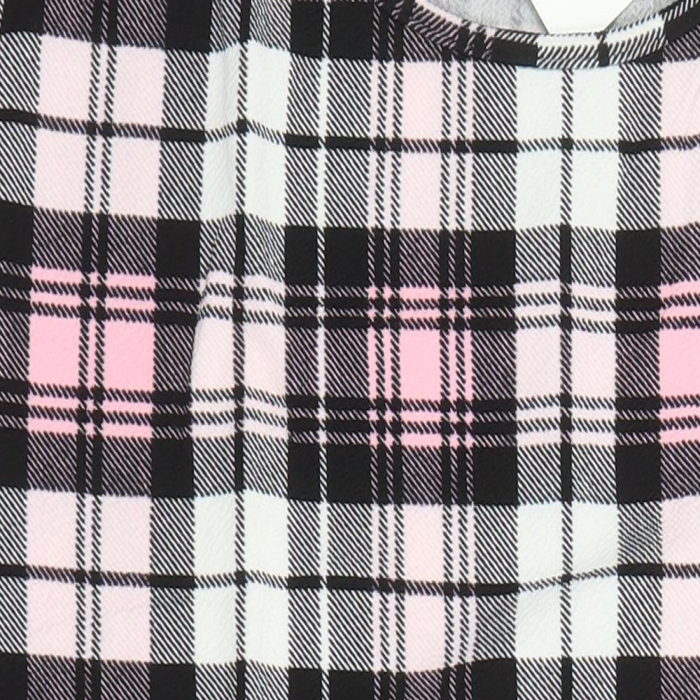 Kaaya Womens Multicoloured Check Polyester Pencil Dress Size 18 Round Neck