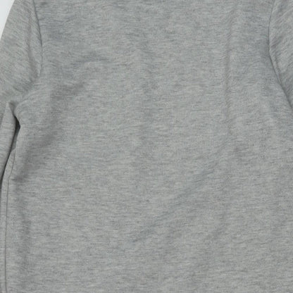 Womens UK Size 10 New Look Grey Tunic Blouse