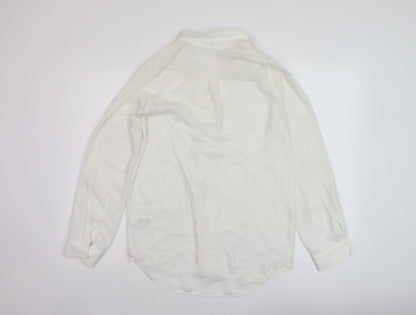 Womens UK Size 8 NEXT Ivory Basic Blouse