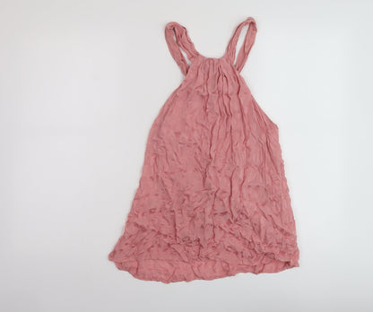 Womens UK Size S Zara Pink Basic Tank