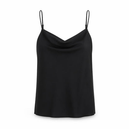 Womens UK Size 8 River Island Black Basic Tank