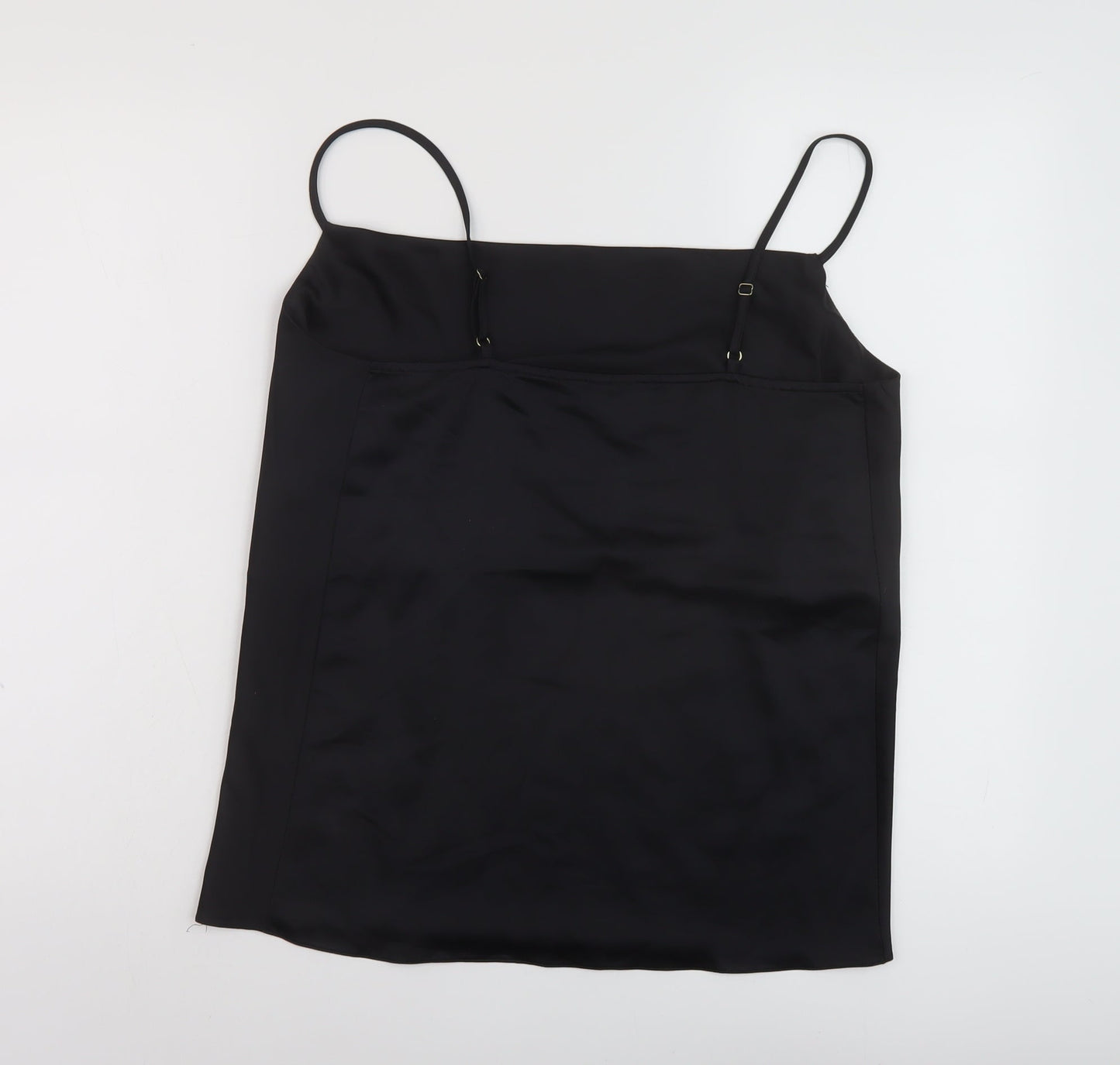 Womens UK Size 8 River Island Black Basic Tank