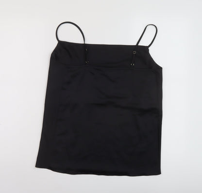 Womens UK Size 8 River Island Black Basic Tank