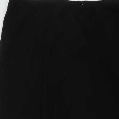 CC Womens Black Acetate A-Line Skirt Size XL