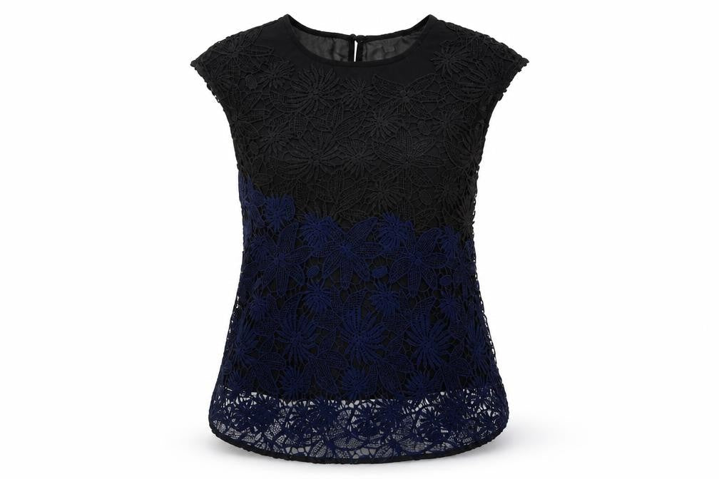 Womens UK Size S Adiva Black Basic T-Shirt