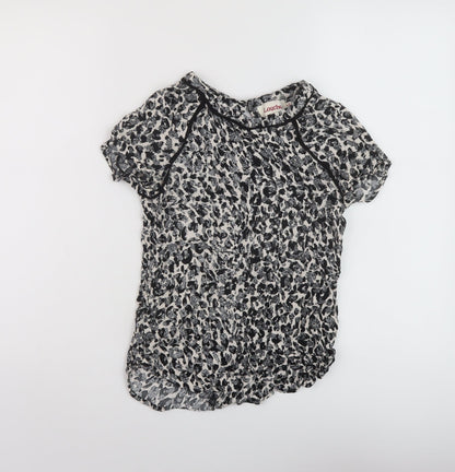 Womens UK Size 8 Louche Black Basic T-Shirt