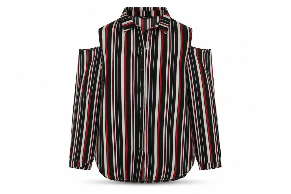 Womens UK Size 10 New Look Multicoloured Basic Blouse