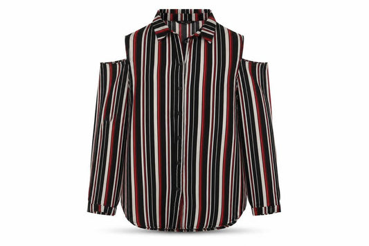 Womens UK Size 10 New Look Multicoloured Basic Blouse