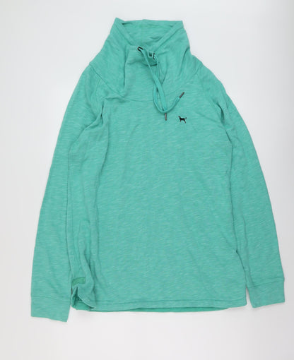 The Black Dog Womens Green Polyester Pullover Sweatshirt Size M Pullover