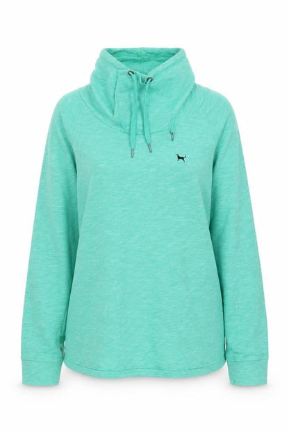 The Black Dog Womens Green Polyester Pullover Sweatshirt Size M Pullover