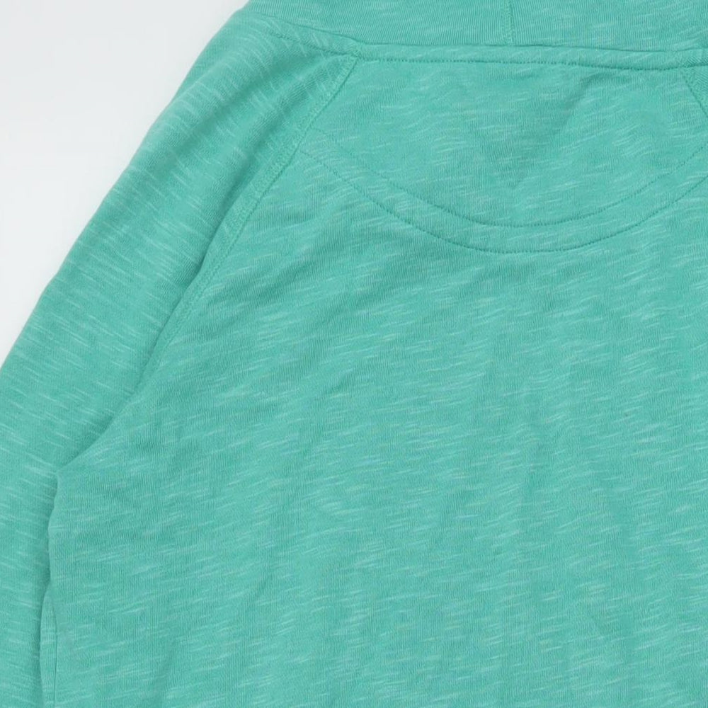 The Black Dog Womens Green Polyester Pullover Sweatshirt Size M Pullover