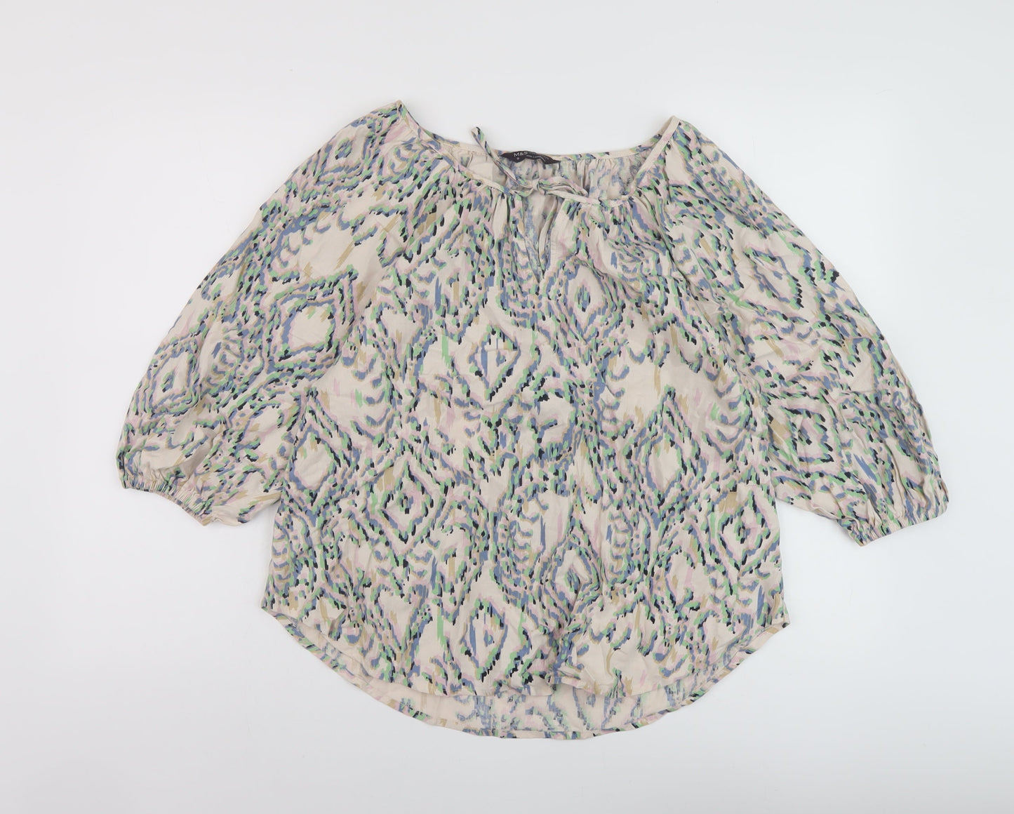 Womens UK Size 10 Marks and Spencer Pink Basic Blouse