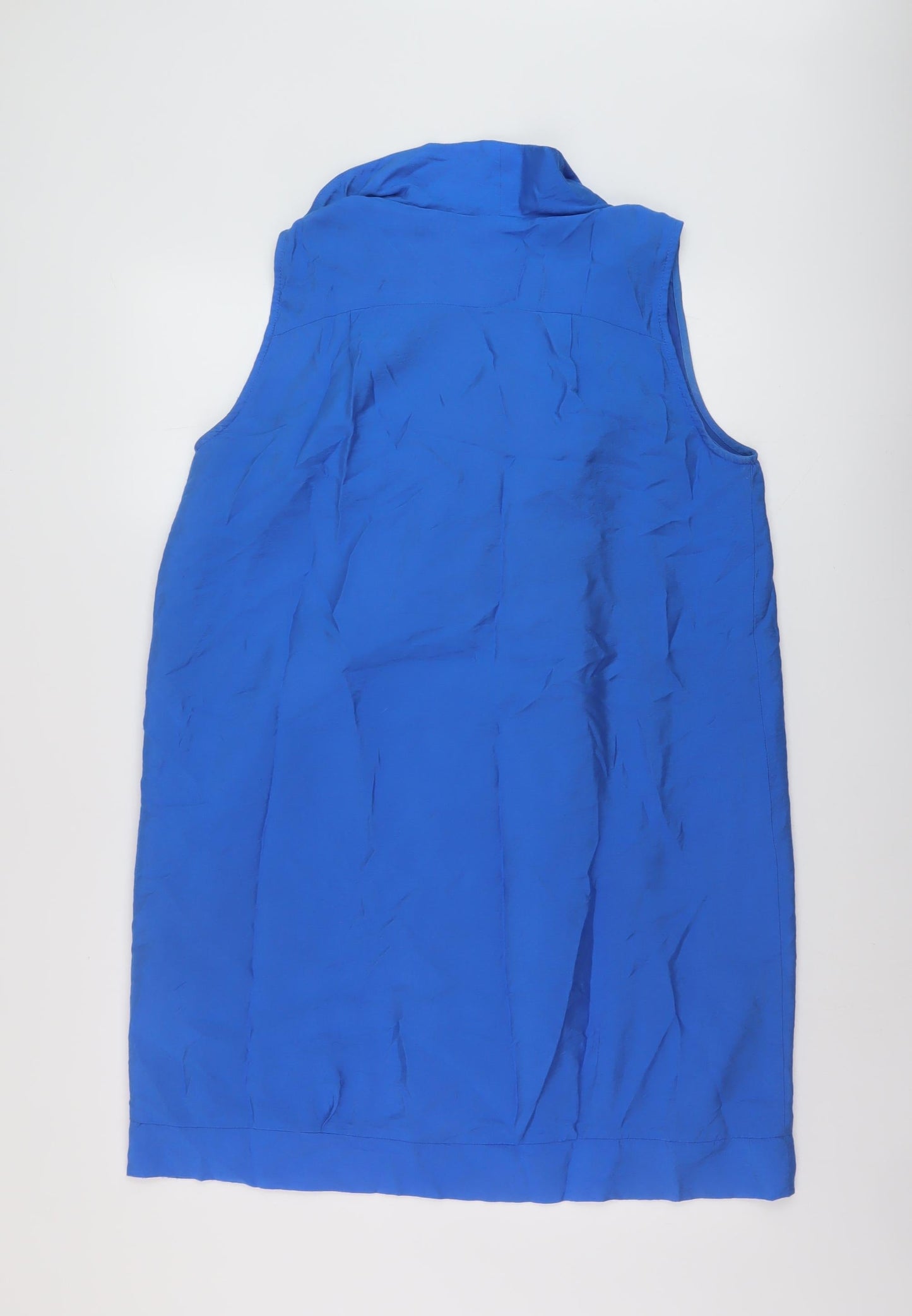 Savida Womens Blue Viscose A-Line Size 16 Scoop Neck Pullover
