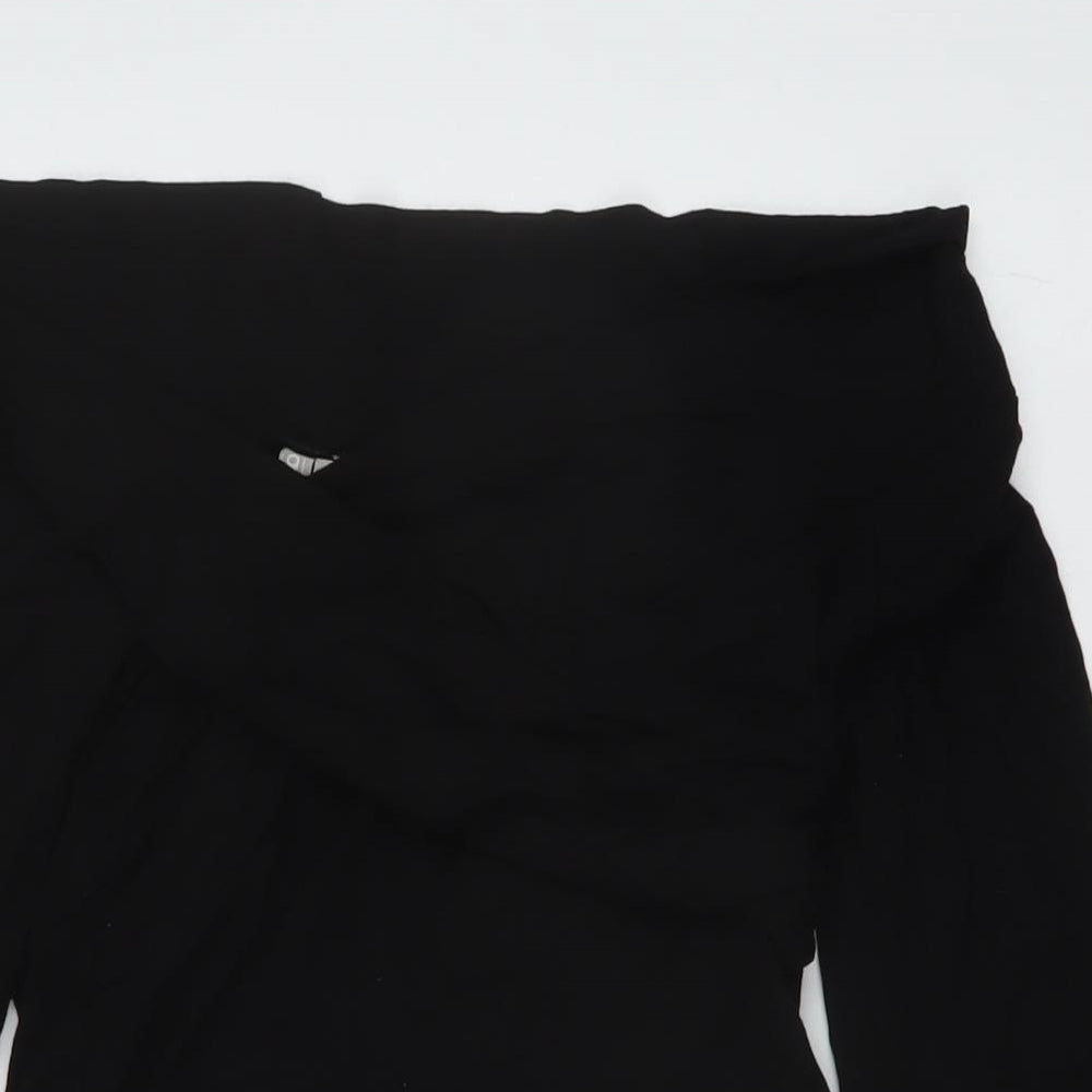 Womens UK Size 10 ASOS One-Piece Black Bodysuit