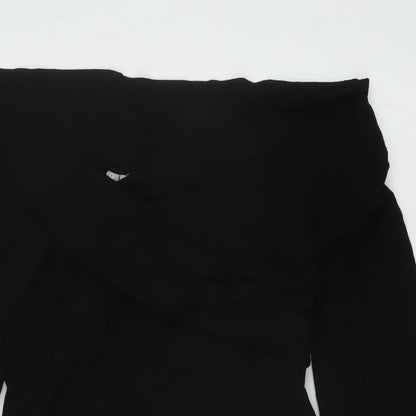 Womens UK Size 10 ASOS One-Piece Black Bodysuit