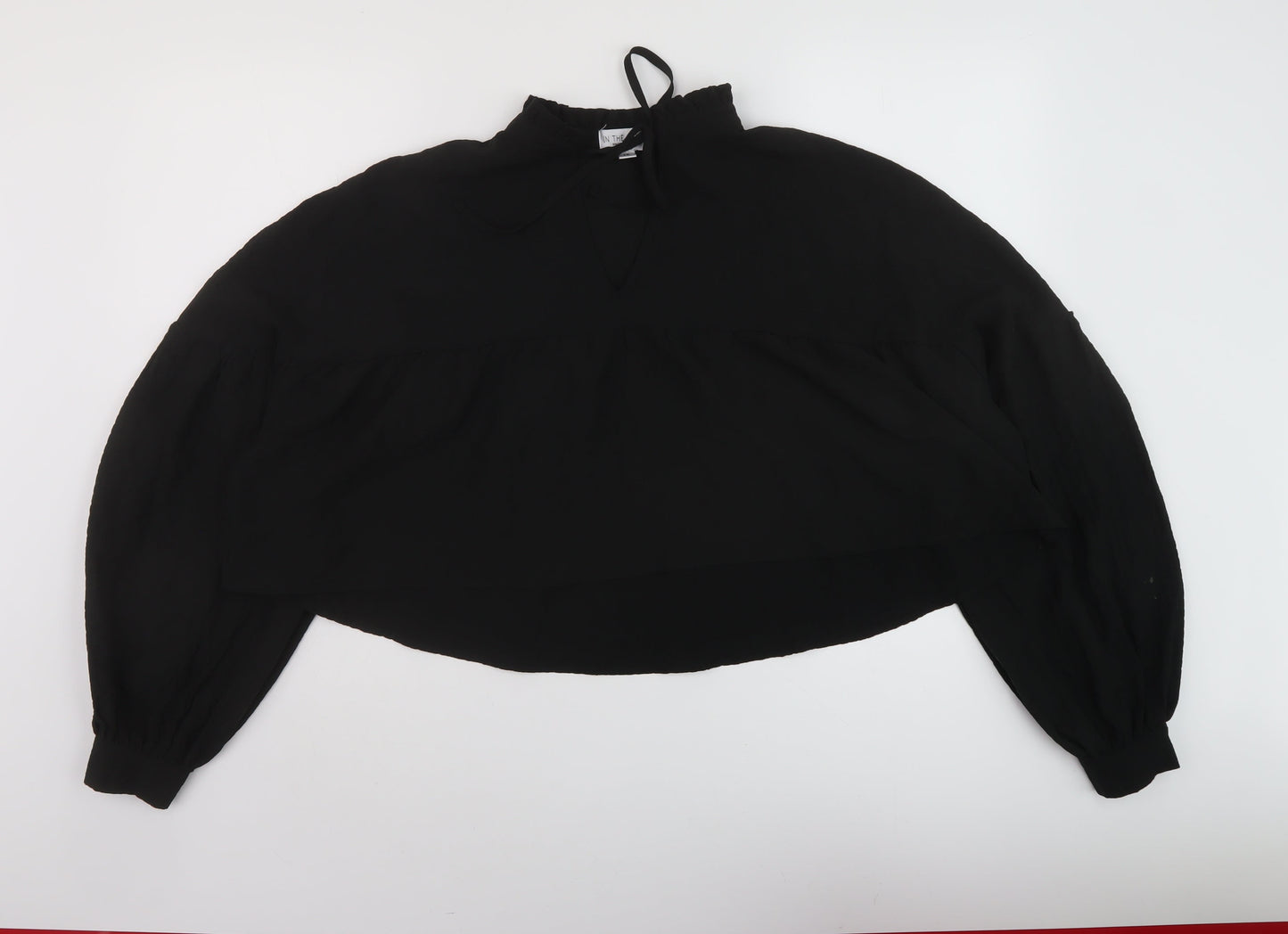 Womens UK Size 10 In the Style Black Basic Blouse