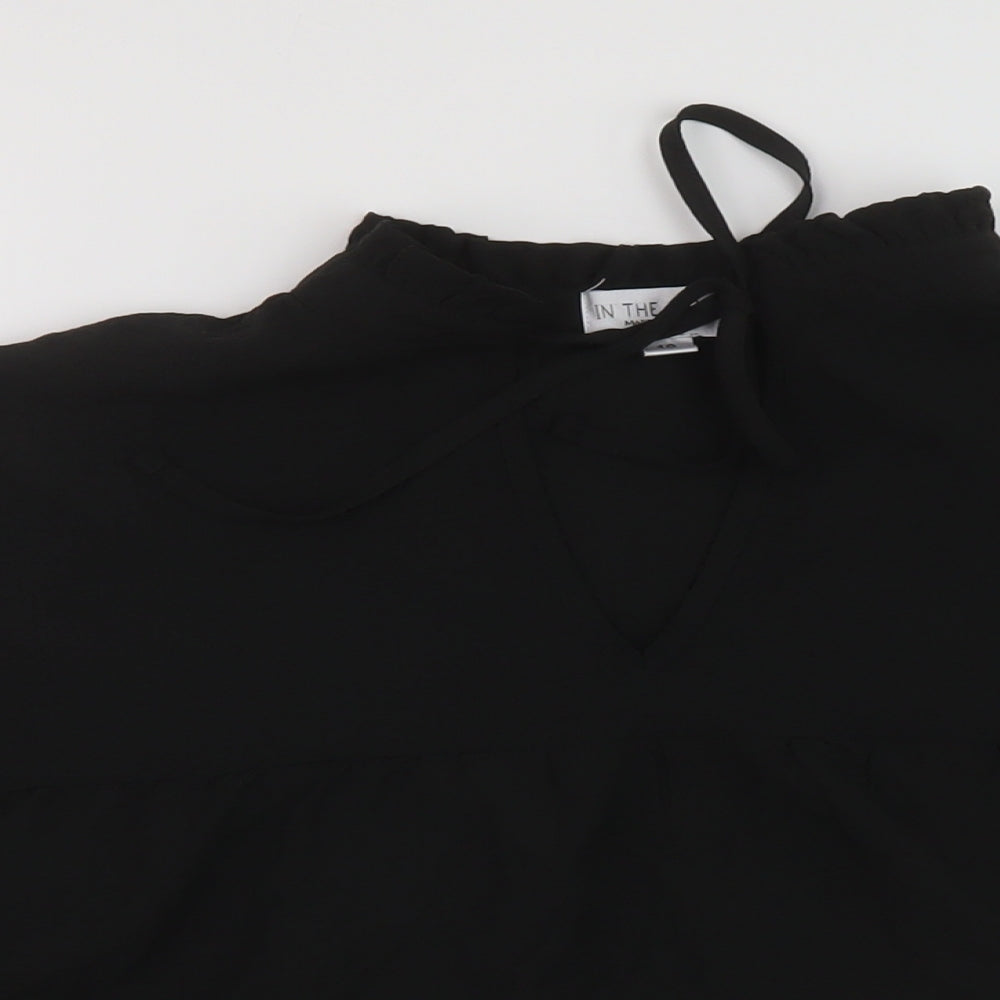 Womens UK Size 10 In the Style Black Basic Blouse