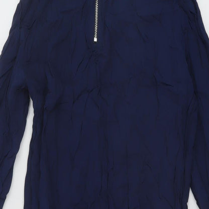 Womens UK Size M VILA Black Basic Blouse