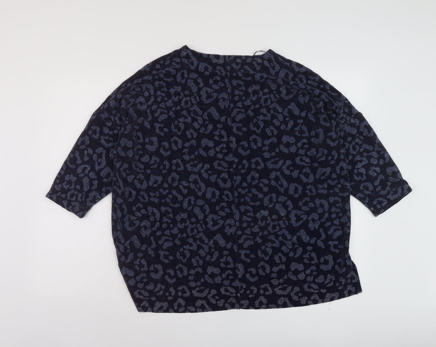 Womens UK Size 16 Marks and Spencer Blue Basic Blouse