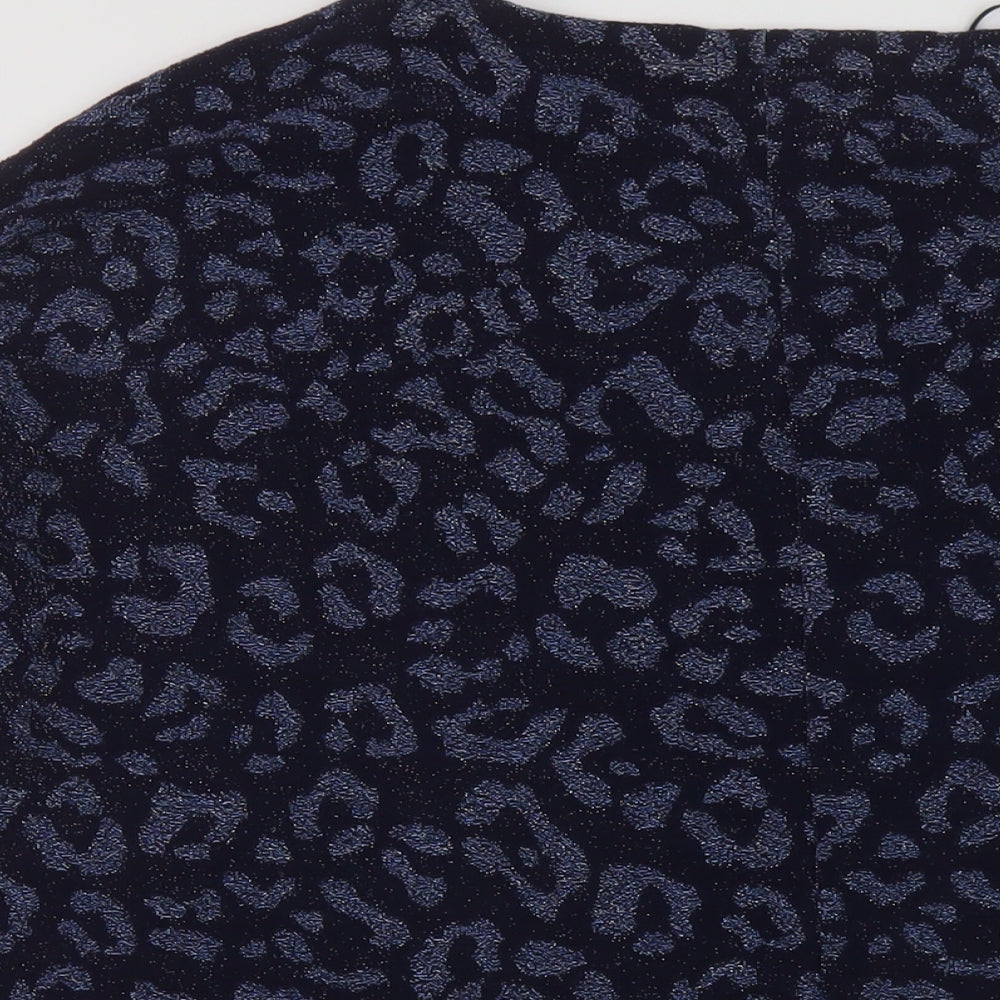Womens UK Size 16 Marks and Spencer Blue Basic Blouse