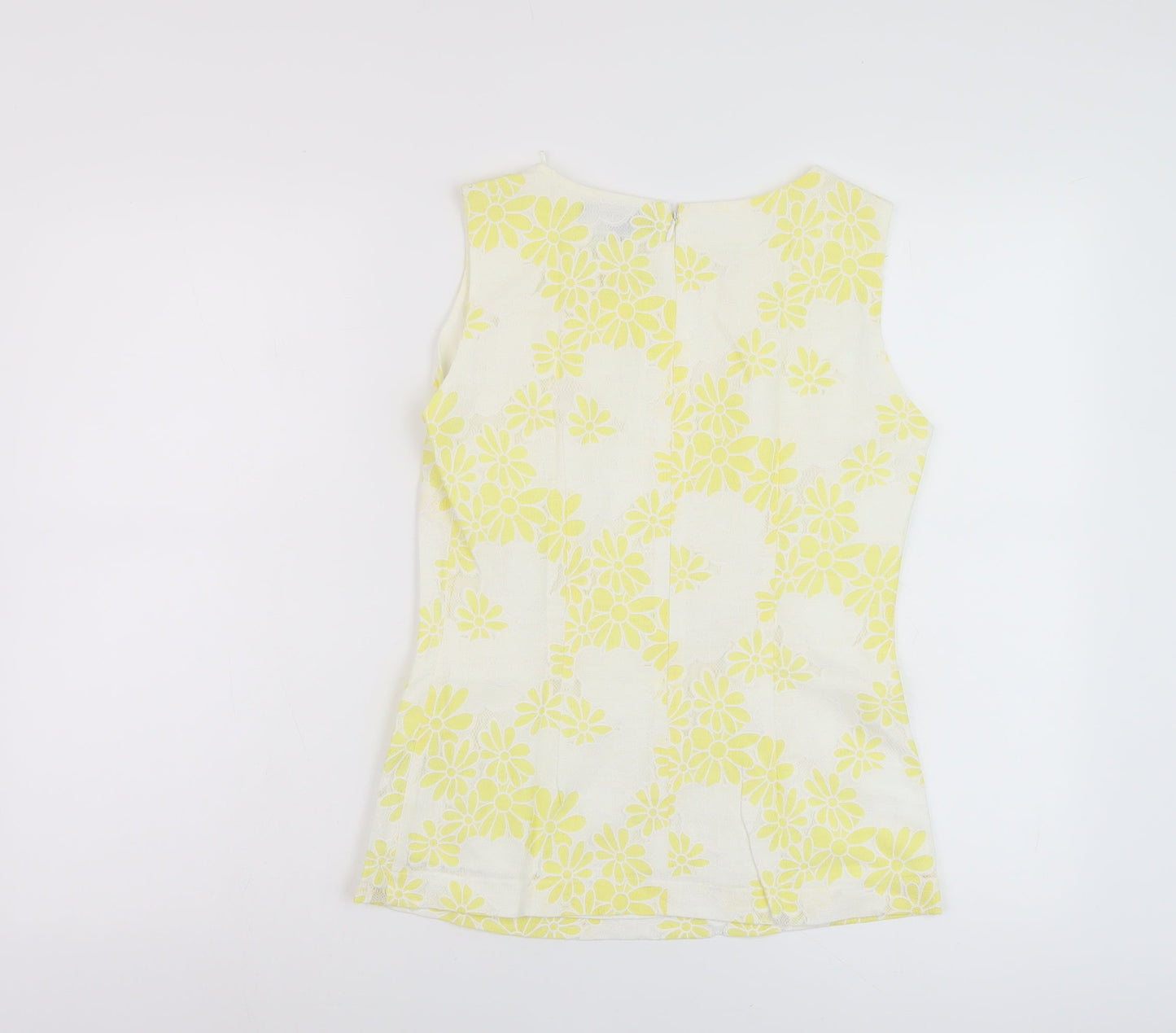 Womens UK Size 6 Marks and Spencer White Basic Tank