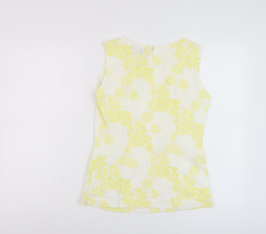 Womens UK Size 6 Marks and Spencer White Basic Tank