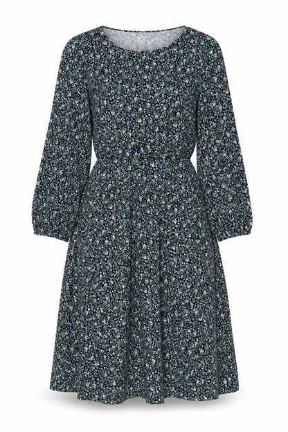Marks and Spencer Womens Multicoloured Floral Viscose A-Line Size 12 Round Neck Pullover