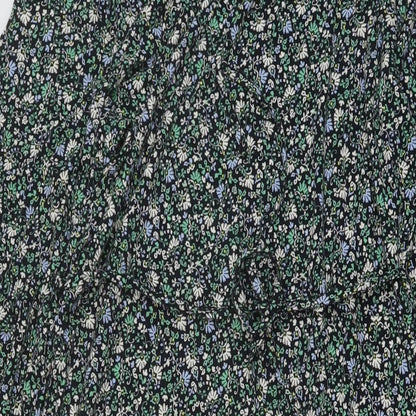 Marks and Spencer Womens Multicoloured Floral Viscose A-Line Size 12 Round Neck Pullover