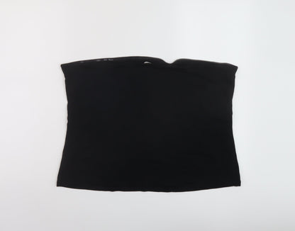 Womens UK Size XL Marks and Spencer Black Cropped Tank