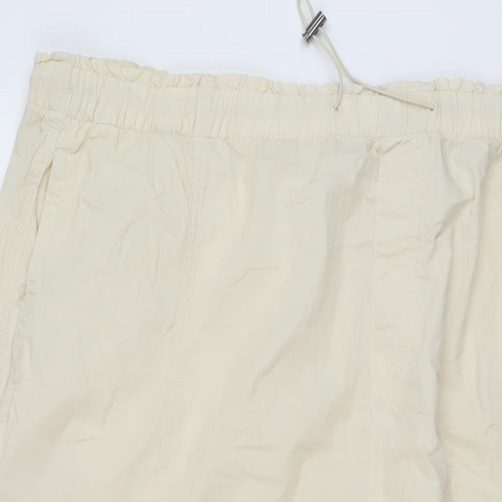 Marks and Spencer Womens Beige Polyester Straight & Pencil Skirt Size 24 Drawstring