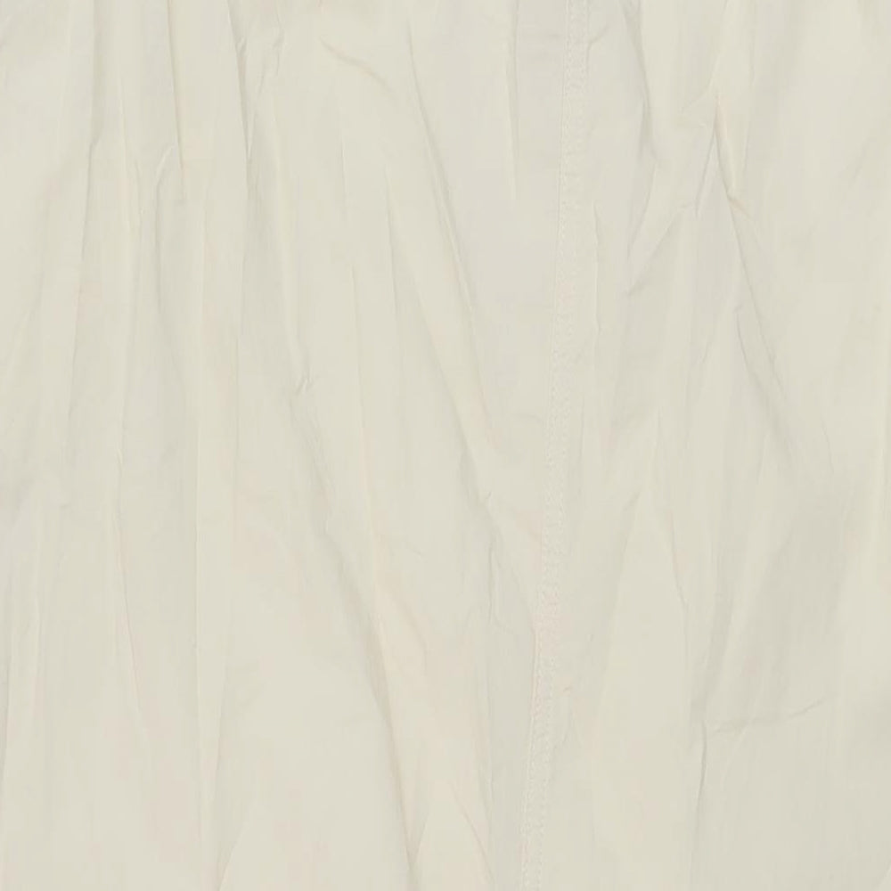 Marks and Spencer Womens Beige Polyester Straight & Pencil Skirt Size 24 Drawstring