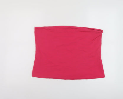 Womens UK Size XL Marks and Spencer Pink Cropped Tank