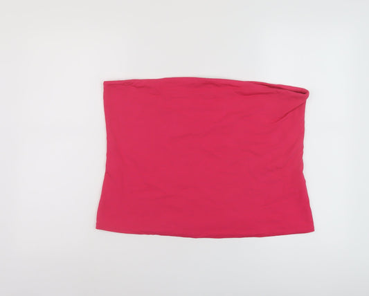 Womens UK Size XL Marks and Spencer Pink Cropped Tank