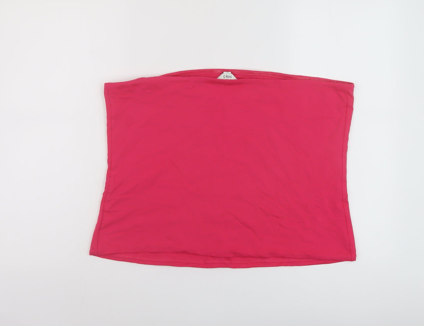 Womens UK Size XL Marks and Spencer Pink Cropped Tank